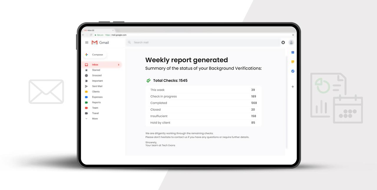 Introducing Weekly Summary Reports for Background Verifications